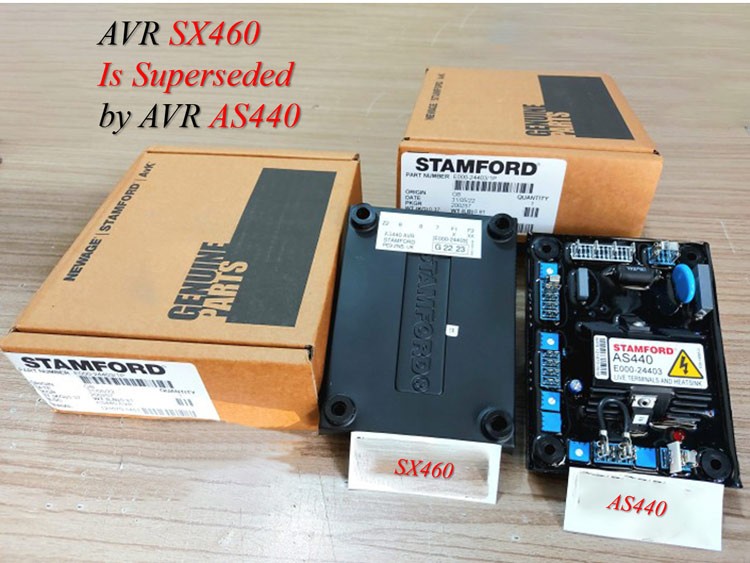 Stamford AVR SX460 hiện đã lỗi thời và được thay thế bằng AVR AS440