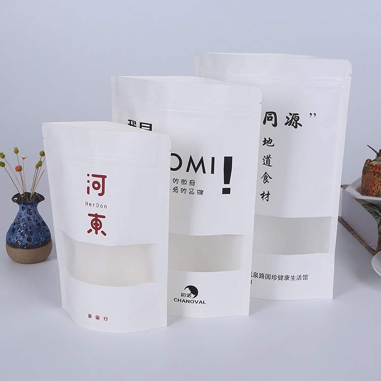 Open the window white kraft paper food bag Manufacturers, Open the window white kraft paper food bag Factory, Supply Open the window white kraft paper food bag