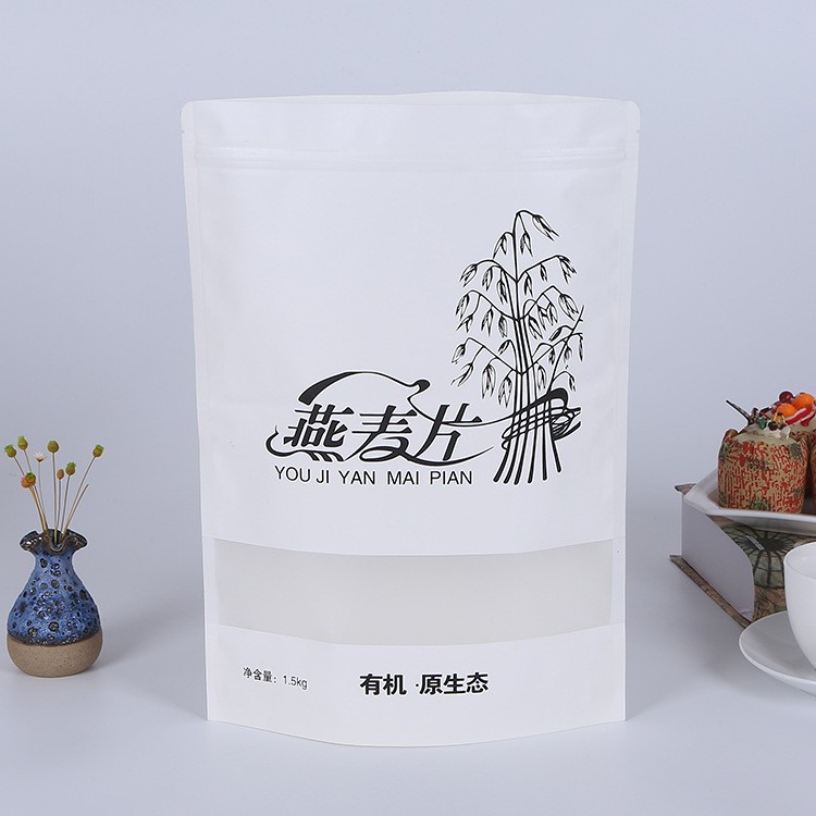 Open the window white kraft paper food bag Manufacturers, Open the window white kraft paper food bag Factory, Supply Open the window white kraft paper food bag