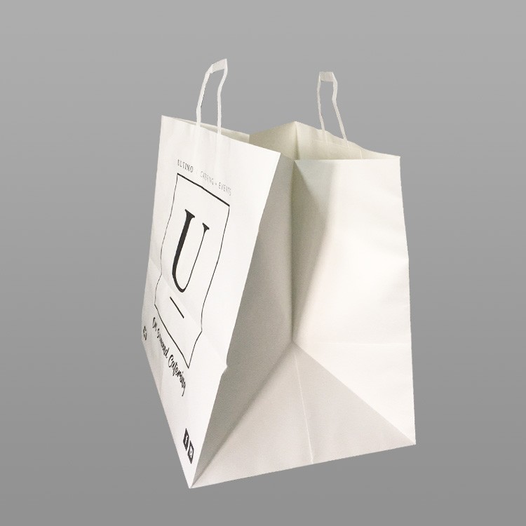 Custom large white kraft paper tote Manufacturers, Custom large white kraft paper tote Factory, Supply Custom large white kraft paper tote