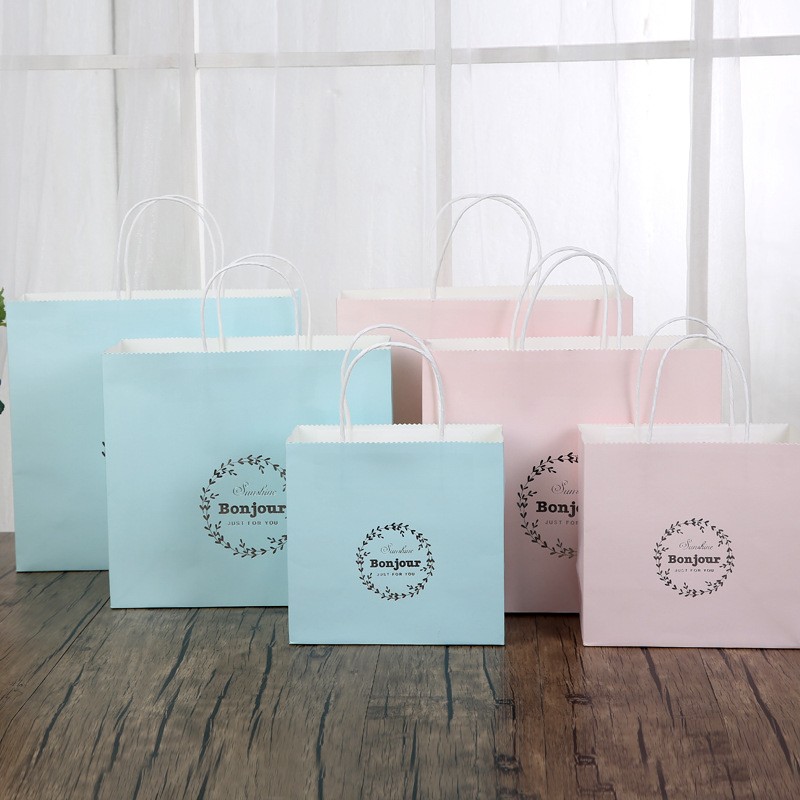 Custom logo white kraft paper shopping bag Manufacturers, Custom logo white kraft paper shopping bag Factory, Supply Custom logo white kraft paper shopping bag