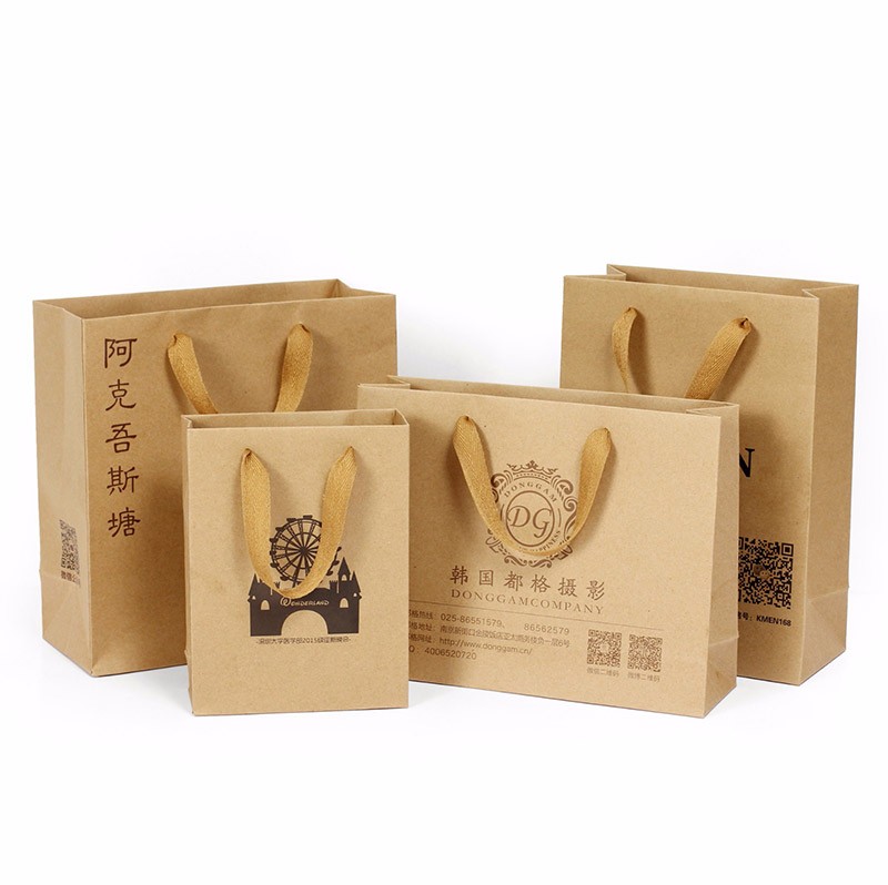 Hand rope kraft paper shopping bag Manufacturers, Hand rope kraft paper shopping bag Factory, Supply Hand rope kraft paper shopping bag