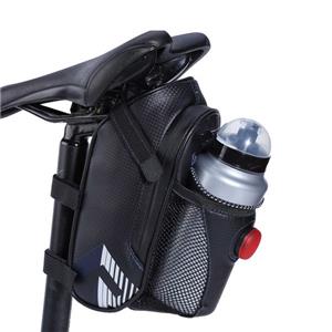 Waterproof Bike Under Seat Water Bottle Pouch Storage Bag Cycling Pocket With Tail Light