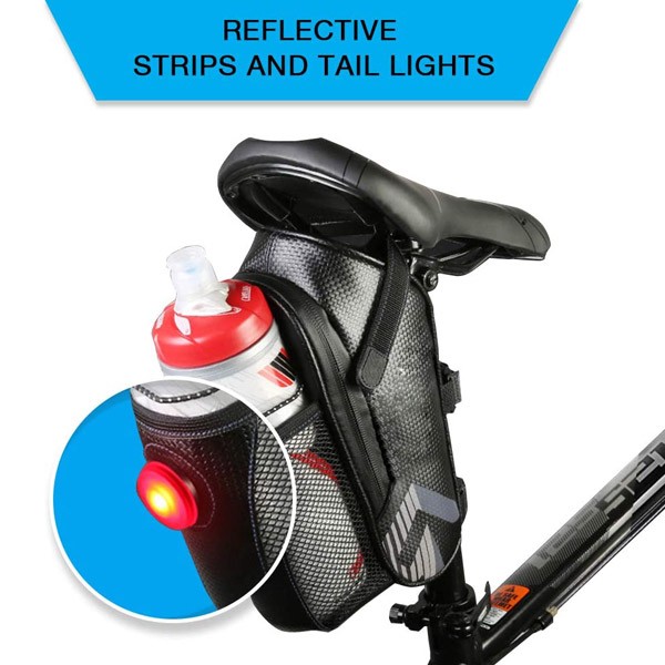 Waterproof Bike Under Seat Water Bottle Pouch Storage Bag Cycling Pocket With Tail Light Manufacturers, Waterproof Bike Under Seat Water Bottle Pouch Storage Bag Cycling Pocket With Tail Light Factory, Supply Waterproof Bike Under Seat Water Bottle Pouch Storage Bag Cycling Pocket With Tail Light